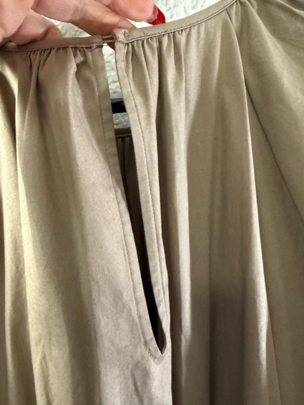Zara Tiered Poplin Midi Dress | Blogger Favorite | Rich Taupe | Size Medium - Picture 7 of 14